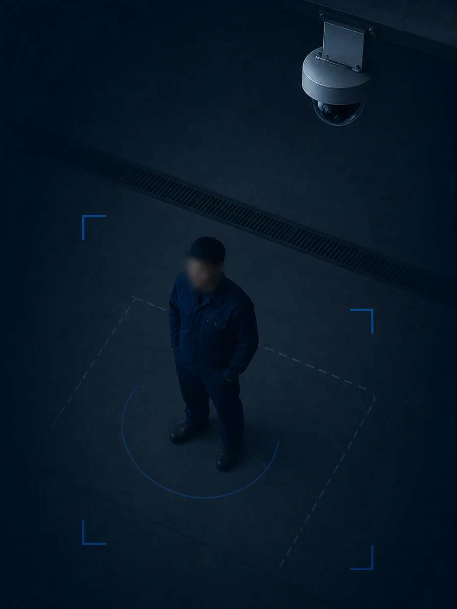 Camera above the shop floor